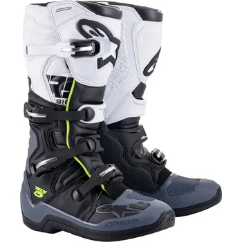 Moto oblečení Boty na motorku Alpinestars TECH 5 černo-šedo-bílo-fluo žluté 43