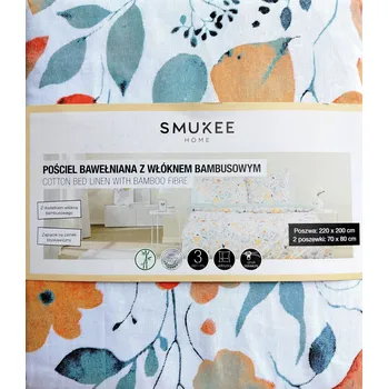 Povlečení Povlečení bavlněné s bambusovým vláknem Smukee oboustranné 220x200 květiny 312
