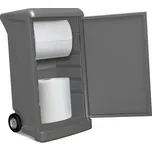 Zásobní vozík, 2 role čisticích hadrů, bílé, 3vrstvé