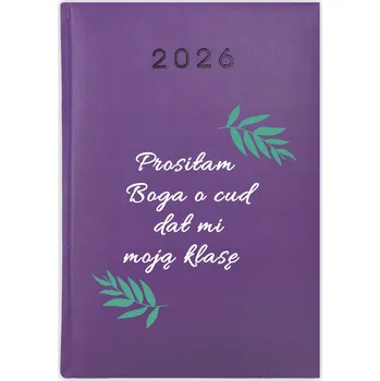 Kalendář Knihový kalendář 2026 A5 fialový