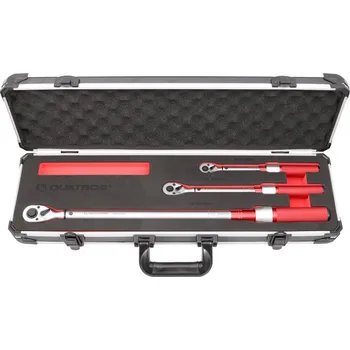 Klíč Momentové klíče, celkový rozsah 2-330 Nm, přesnost 3%, sada 3 ks - QUATROS QS59004