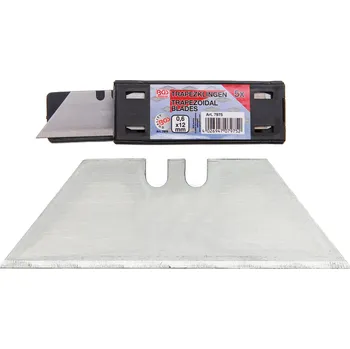 Pracovní nůž Trapézové čepele - břity pro vysouvací nůž, 0,6 x 12 mm, 5 kusů - BGS 7975