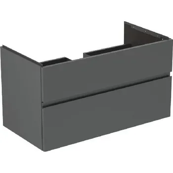 Koupelnový nábytek Ideal Standard Finesse - Umyvadlová skříňka, 100x51x55 cm, 2 zásuvky, matný antracit E3397Y2