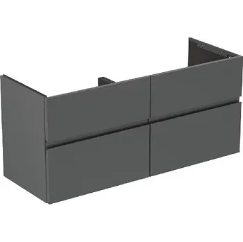 Koupelnový nábytek Ideal Standard Finesse - Umyvadlová skříňka, 120x44x55 cm, 4 zásuvky, matný antracit E3390Y2