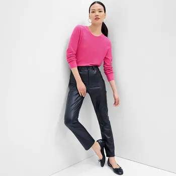 Dámský svetr Svetr GAP Bella Crew Standout Pink XXS