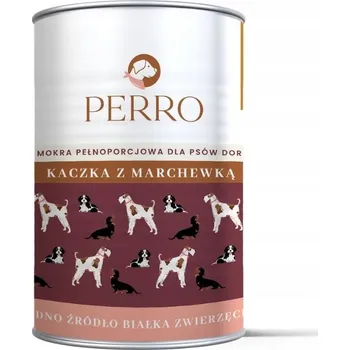 Krmivo pro psa Vlhké krmivo pro dospělé psy PERRO Kachna s mrkví 400g