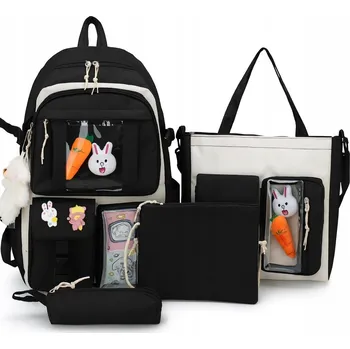 Školní batoh Školní batoh K&M vícekomorový černý 35 l pro dívky