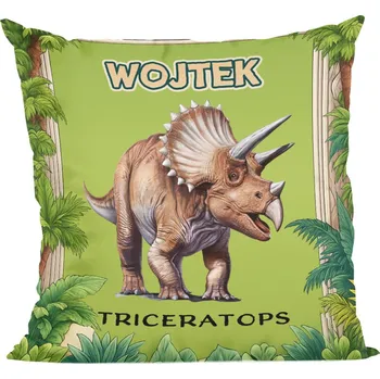 Polštář Polštář Dinosaurus Triceratops + jméno dítěte