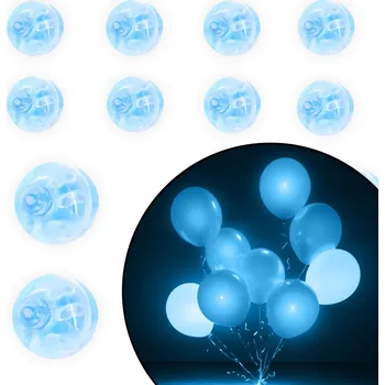 Party dekorace LED diody do balónků RŮŽOVÉ 12 KS DEKORACE NA OSLAVY