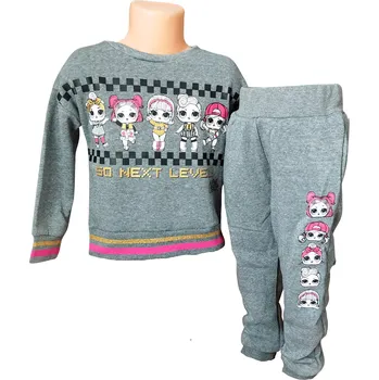 Dětská móda Sun City Dívčí tepláková souprava L.O.L. so next level přes hlavu šedá Barva: Šedá, Velikost: 110