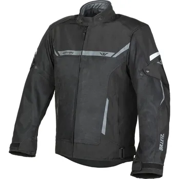 Moto bunda Bunda na motorku Ayrton Bullet II Flow černo-tmavě šedá 5XL