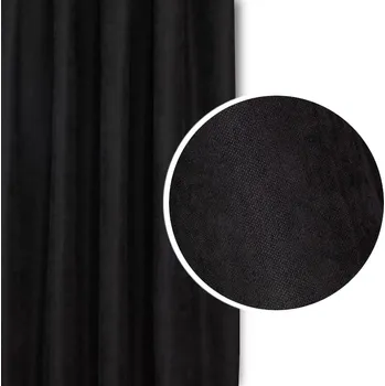 ZÁCLONY EFEZ 190x345 ČERNÉ ŘASÍCÍ PÁSKA Na Míru