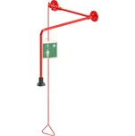 Tělová sprcha, červená, montáž nad dveře se světlíkem