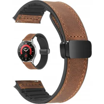 Řemínek na hodinky Univerzální 20mm řemínek KBR Games, hnědý