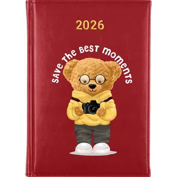 Kalendář Knižní kalendář 2026 A5 červený