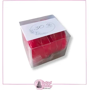 Pravý marcipán tmavě růžový 30% mandlí (100 g)