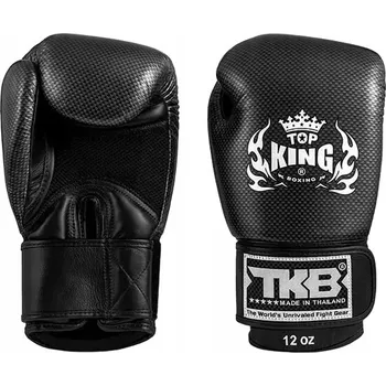Boxerské rukavice Boxerské rukavice Top King TKBGEM-02A-BK-SV-10 10 oz