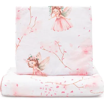 Dětsný nábytek Oboustranný Set z Velvet do kočárku New Baby Víly