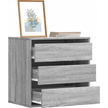 Komoda Komoda, šedý dub sonoma, 60x41x58 cm, dřevěný kompozit