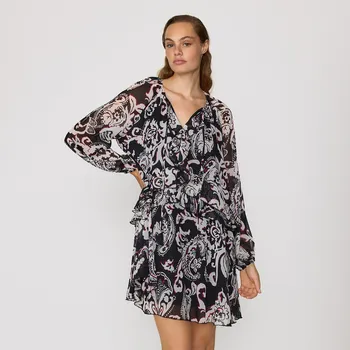 Dámské šaty Reserved - Vzorované minišaty - vícebarevná - 056GG-MLC - 056GG-MLC-XS