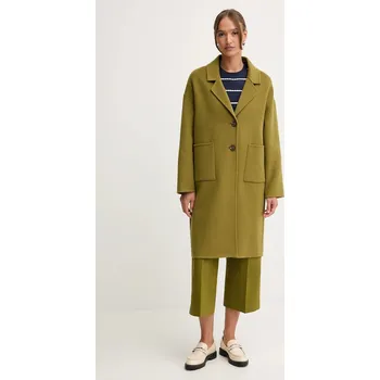 Dámský kabát Kabát s vlnou United Colors of Benetton 28F7DN082 zelená 91X, vel. L