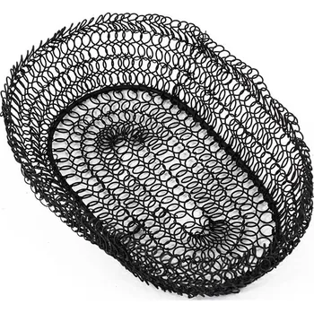 Talíř Drátěný koš - 6x20x13cm - černý 79634 Nové