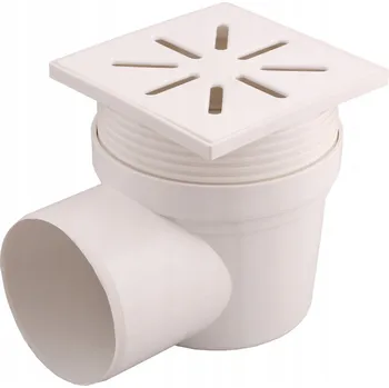 Kanalizační potrubí Podlahová vpust 15x15 NASTAVITELNÁ Boční odtok 110