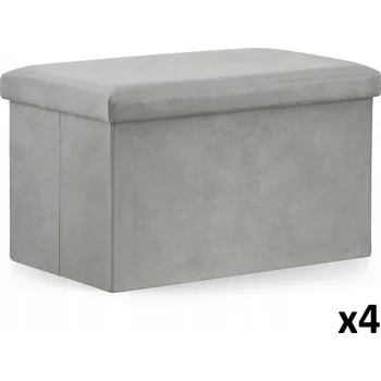 Taburet Čalouněný Taburet Oskar šedý