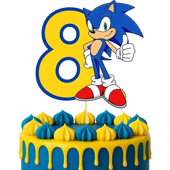 Obraz TOPER NA DORT TOPPER JEŽEK BLESK 2 ROKY NAROZENINOVÁ DEKORACE