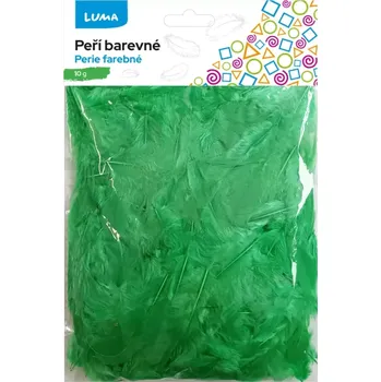 PEŘÍ BAREVNÉ 10G ZELENÁ