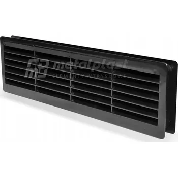 Větrací mřížka Ventilační mřížka Ventilační Metalplast-Kalisz černá