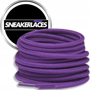 Tkaničky do bot Fialové kulaté tkaničky do bot, sportovní obuvi a tenisek 90 cm