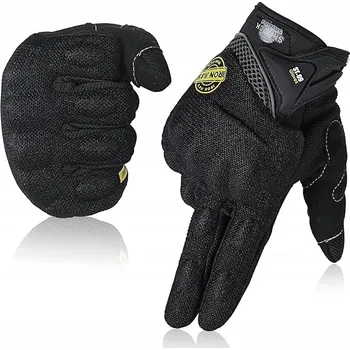 Moto rukavice Motocyklové rukavice s chrániči kloubů a prstů, dotyková obrazovka, vel. L