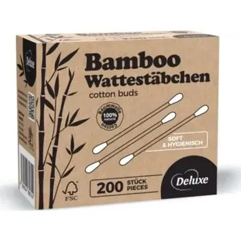 Vatová tyčinka Eccobambo Bambusové měkké vatové tyčinky 200 ks