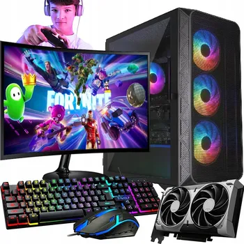 Stolní počítač Počítač RTX 5050 GeForce AMD Ryzen 5, 32GB RAM, 1TB SSD, Windows 11