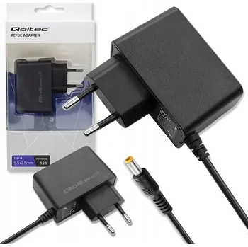 IP kamera QOLTEC ZÁSUVKOVÝ NAPÁJECÍ ZDROJ 15W 15V 1A KONEKTOR 5.5*2.5