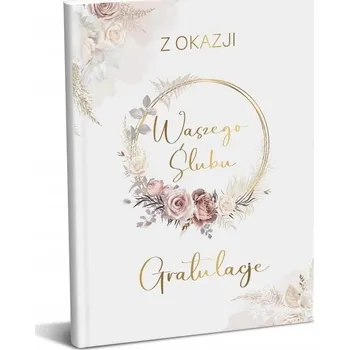 Svatební dekorace DÁREK NA ŚLUB Pro novomanžele - Kniha přání a citátů jako svatební dar