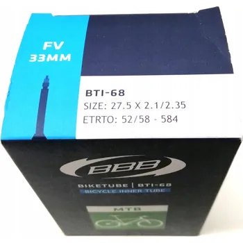 Duše na kolo DUŠE BBB BTI-68 27,5 x 2,1-2,35" GALUSKOVÝ VENTILEK (PRESTA) 33mm