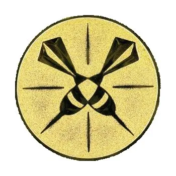 Cinkili Emblém CE148 šipky Velikost: 2,5 cm, Barva: Zlato