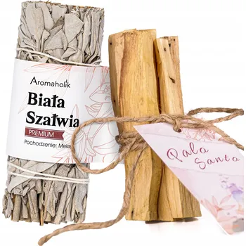 Vonná tyčinka Vonné tyčinky Aromaholik Palo Santo + bílá šalvěj - velký svazek 13 cm