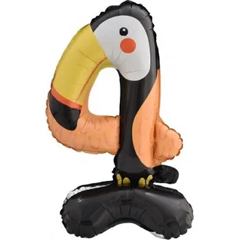 Balónek Foliový Stojící Balón Číslo 4 Tukan mini