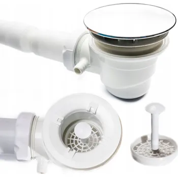 Vrták Sprchový sifon do sprchového koutu S ČIŠTĚNÍM SÍTKEM Z HORA FI50 SY-