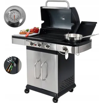 Zahradní gril Yato YG-20018 Plynový gril nerezová ocel 3 + 1