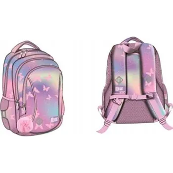 Školní batoh vícekomorový St.Right fialový, růžový, vícebarevný, 20 l