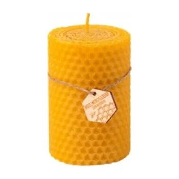 Svíčka Dekorativní svíčka z včelího vosku Přírodní MIODY DWORSKIE 1 ks