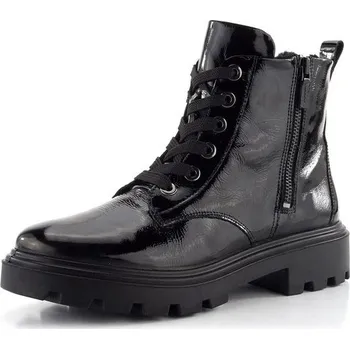 Dámské kozačky Ara širší kotník lakovaný Manchester Schwarz 12-59104-01 - 36.5 | P689517