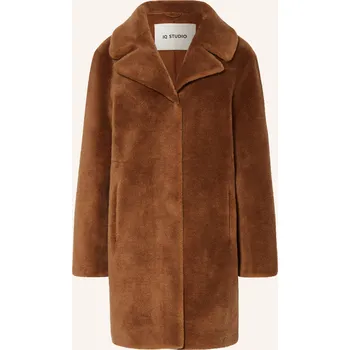 Dámský kabát Iq Studio Dámský Vlněný Kabát, hnědá, 38