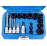 Hlavice pro servis brzdových třmenů, sada 17 dílů - QUATROS QS70402