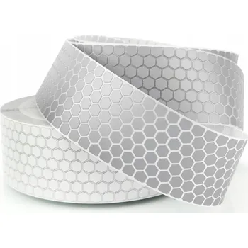 Obraz Reflexní páska medová plástev určená pro vtlačování za tepla, šířka 5 cm – 1 metr