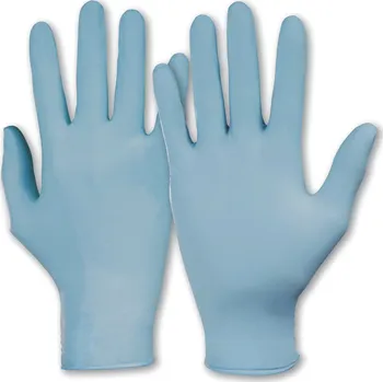 Pracovní rukavice KCL jednorázové rukavice Dermatril, z nitrilu, kat III, 28 cm dlouhé, vel. 8, 25 párů